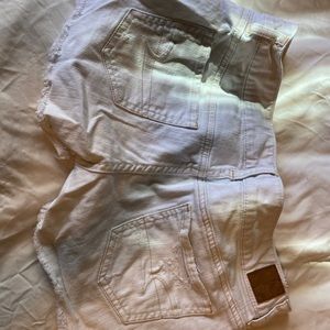 White American eagle jean shorts